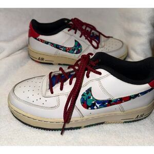 Nike Air Force 1 Low "Melted Crayon" aka Crayon White Multi-Sz 6.5Y